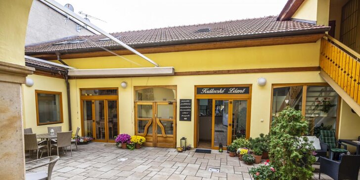 Královský pobyt v centru Poděbrad: snídaně, privátní wellness i sauna
