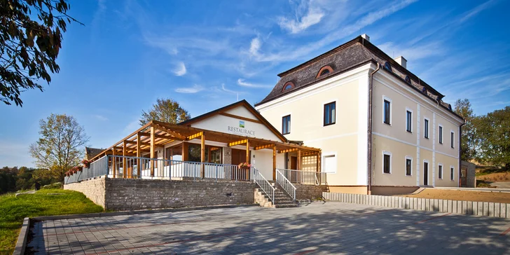 Luxusní 4* pobyt na Vysočině uprostřed přírody: wellness, polopenze i zábava