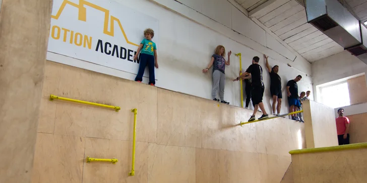 Parkour pro rodiče s dětmi: 120 minut společného tréninku v In Motion Academy