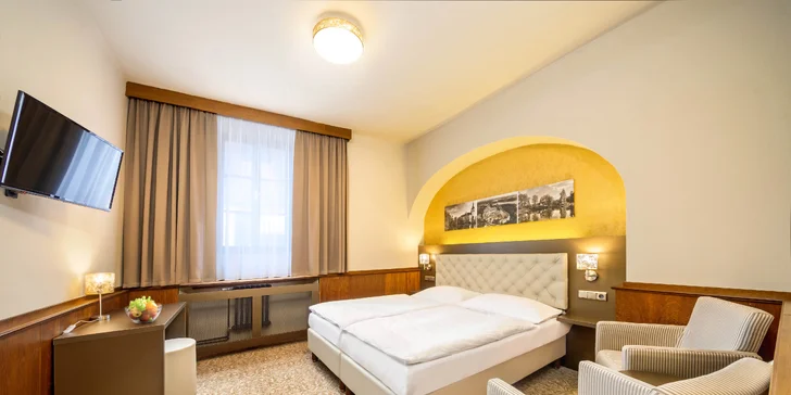 4* podzimní pobyt v Třeboni: krásný hotel přímo na náměstí, polopenze i wellness