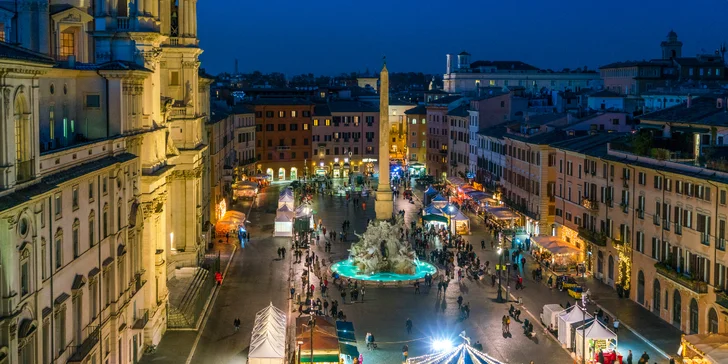 Pobyt v moderním hotelu v centru Říma se snídaněmi pro 3 osoby