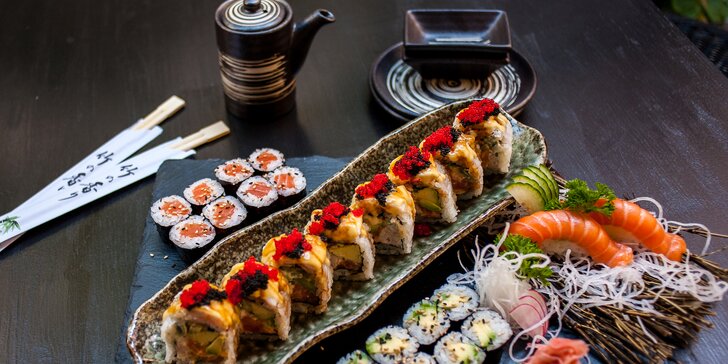 Otevřený voucher do restaurace Ikura: 500 i 1000 Kč na jakékoliv sushi a pití