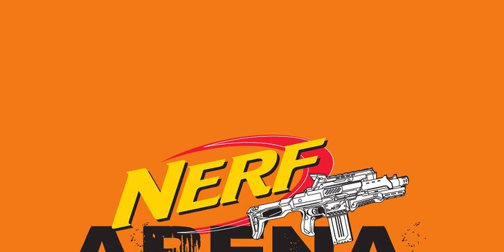 Nerf battle: střílečka s pěnovými projektily, jámami s molitanem a dalšími překážkami pro 1-6 osob