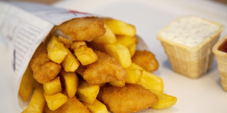 Dobrota z moře: fish & chips z restaurace Nordsee pro 2 osoby