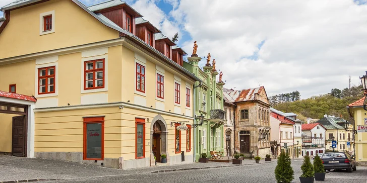 Pobyt v centru Banské Štiavnice až pro 4 osoby: plně vybavený apartmán, snídaně i víno