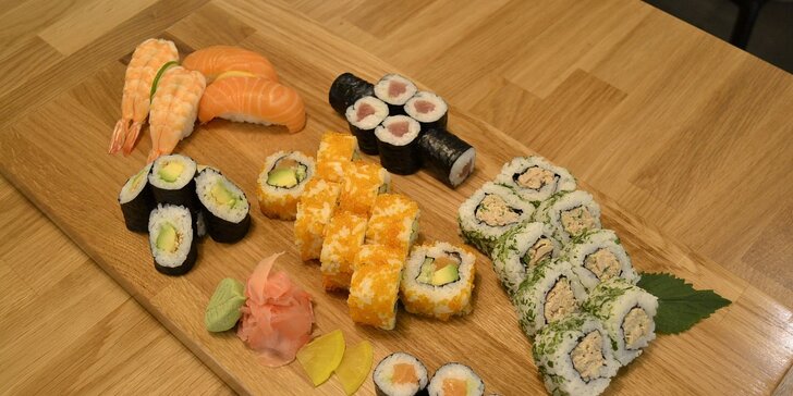 Výtečné sushi menu až pro 3 osoby v Umami