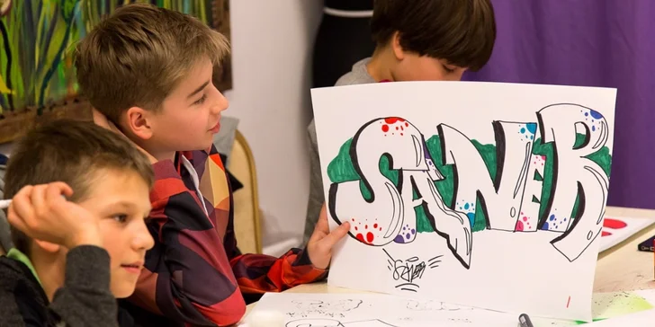 Den plný barev: jednodenní workshop street art a graffiti pro děti ve věku 5–15 let