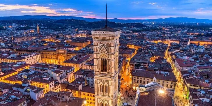 Podzimní zájezd do Toskánska, letecky na 3 noci: Florencie, Pisa, Lucca a Bologna