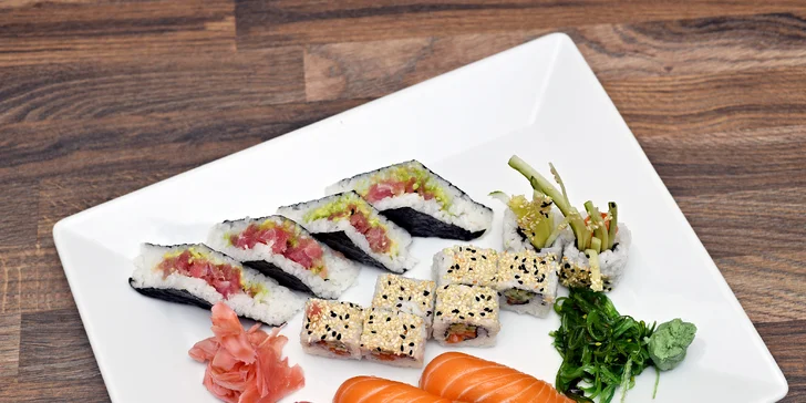 Neomezená konzumace ze sushi baru v restauraci na Střeleckém ostrově
