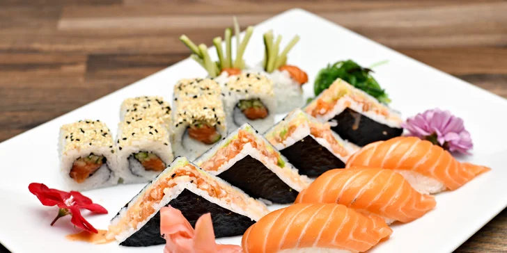 Neomezená konzumace ze sushi baru v restauraci na Střeleckém ostrově