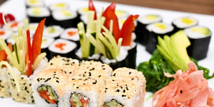 Neomezená konzumace ze sushi baru v restauraci na Střeleckém ostrově