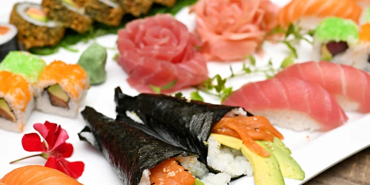 Neomezená konzumace ze sushi baru v restauraci na Střeleckém ostrově