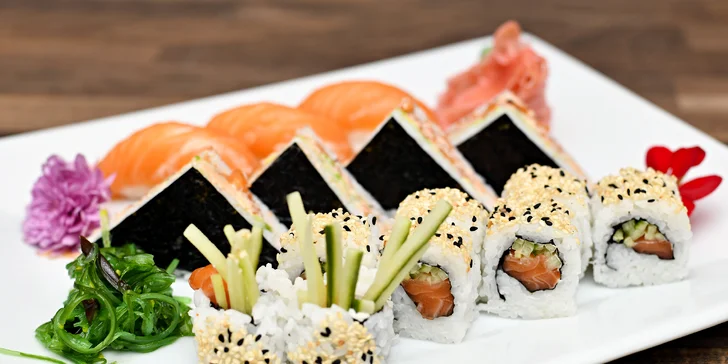 Neomezená konzumace ze sushi baru v restauraci na Střeleckém ostrově