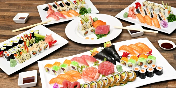 Neomezená konzumace ze sushi baru v restauraci na Střeleckém ostrově