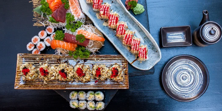 Otevřený voucher do restaurace Ikura: 500 i 1000 Kč na jakékoliv sushi a pití