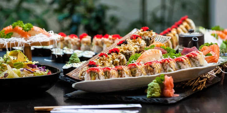 Otevřený voucher na 500 i 1000 Kč na jakékoliv sushi a nápoje v restauraci Ikura
