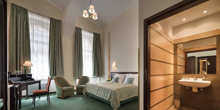 Pobyt ve 4* hotelu v centru zimní Prahy s privátním wellness a snídaní