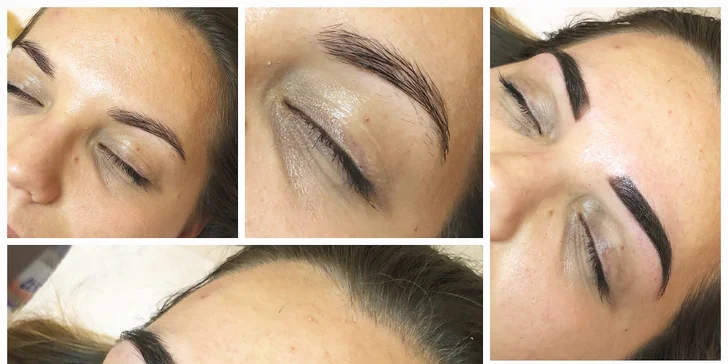 Permanentní make-up obočí v salonu v centru Brna: microblading nebo pudrové obočí