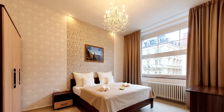 Ubytování v krásných apartmánech v centru Karlových Varů