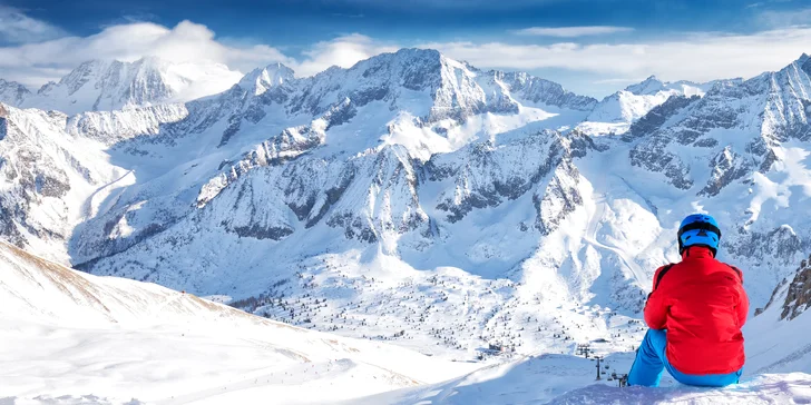 7denní zájezd na lyžování do Dolomit: doprava autobusem, ubytování a polopenze