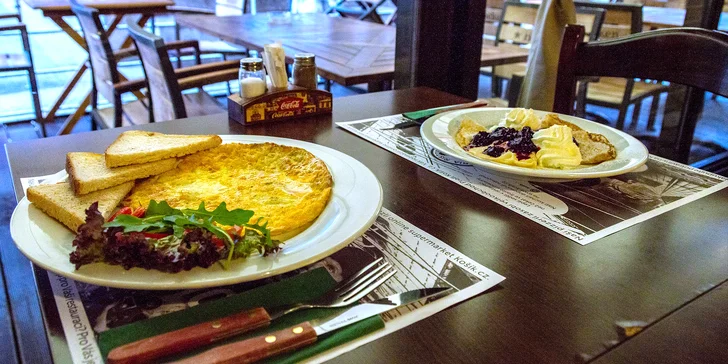 Otevřené vouchery: 150 až 400 Kč na snídaňová menu i nápoje