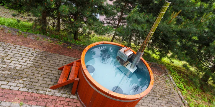 5denní pronájem luxusní wellness chaty v Beskydech pro 8 osob vč. dětí