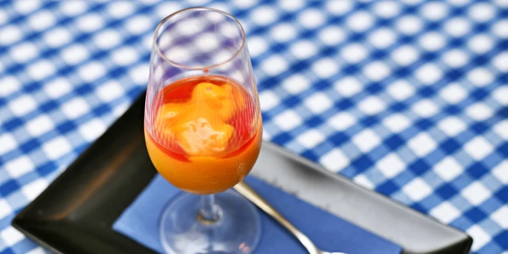 Italské degustační menu o 4 chodech i s lahví vína: variace předkrmů, rizoto i filet z ropušnice