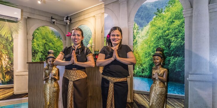 Hadí masáž pro muže: 70 min. speciální thajské relaxace i s welcome drinkem