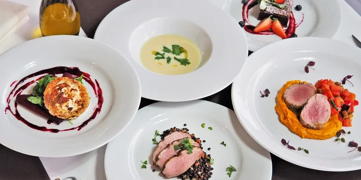 Degustační menu s výhledem na Brno: roastbeef, pečená řepa a panenka s ratatouille