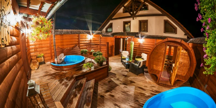 Aktivní odpočinek: polopenze i relax ve wellness pod širým nebem