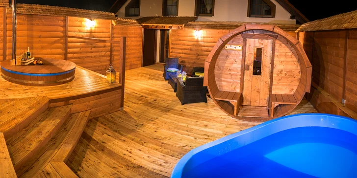 Aktivní odpočinek: polopenze i relax ve wellness pod širým nebem