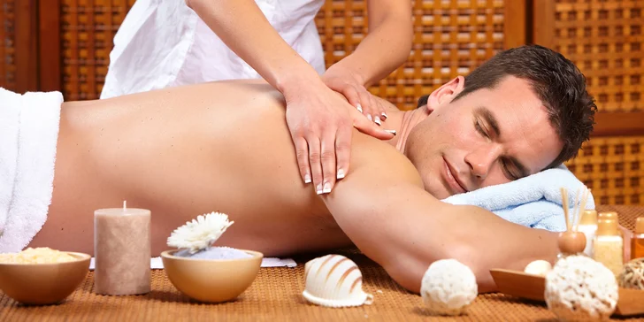 Hadí masáž pro muže: 70 min. speciální thajské relaxace i s welcome drinkem