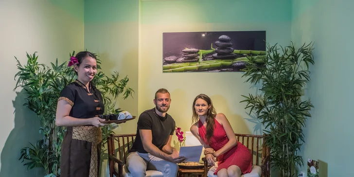 Thajská masáž a třeba i maska a lázeň ve vyhlášeném salonu Thai Sun