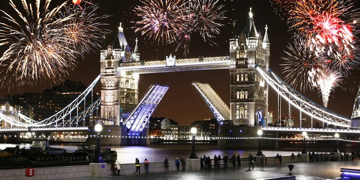 Oslavte příchod nového roku v Londýně: autobusová doprava, 1 noc v hotelu se snídaní
