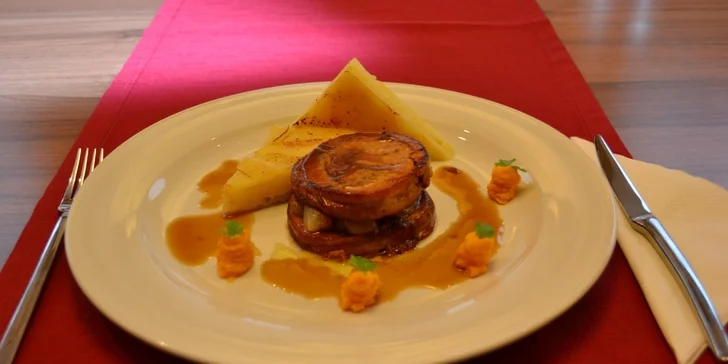 Lahodné tříchodové  menu pro dvě osoby