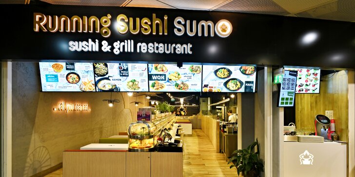 Running sushi v OC Šestka: až 2 hodiny neomezené konzumace v Sumo Sushi & Grill Restaurant