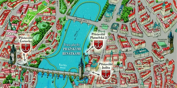 Vyplouvá se po 15 minutách v časech 10:00–18:00, vouchery platí od pondělí do neděle.