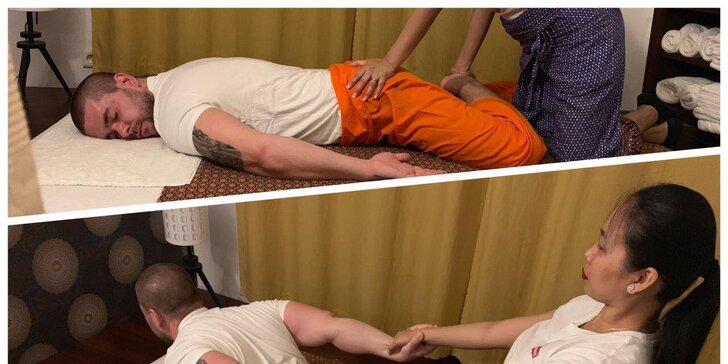 Tradiční thajská masáž pro jednoho nebo párová masáž v centru Prahy