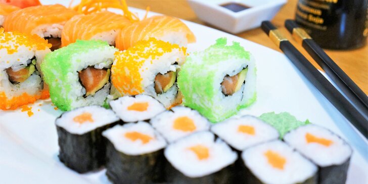 16 nebo 34 kousků sushi v nově otevřené restauraci Ngon
