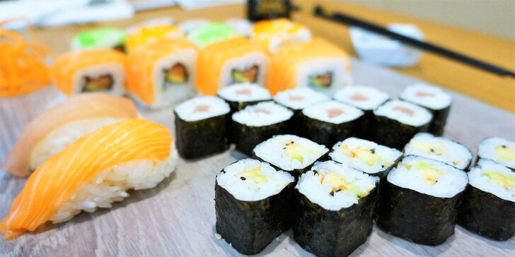 16 nebo 34 kousků sushi v nově otevřené restauraci Ngon