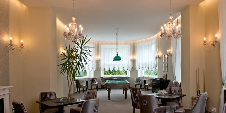 Relax ve 4* hotelu v Mariánských Lázních s polopenzí i procedurami a golfem