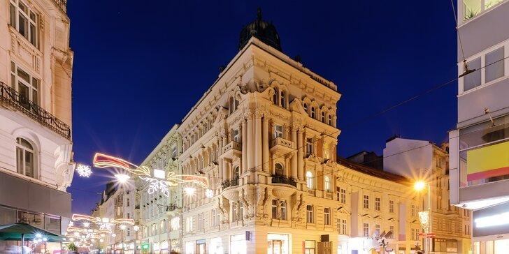 Pobyt v prvorepublikovém hotelu v centru Brna s polopenzí