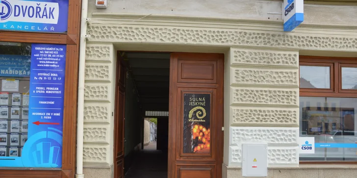 Vstup do solné jeskyně na 45 minut nebo noční pobyt v solné jeskyni