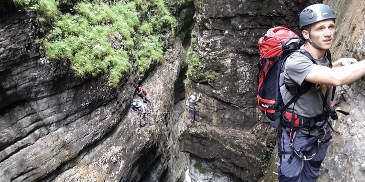 Zážitkový kurz Via ferrata lezení vč. instruktáže na břehu řeky Lužnice