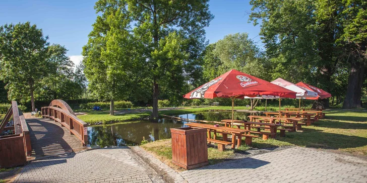 Tříchodové menu pro dva u řeky Mže: tatarák z lilku, čerstvý losos na grilu i voňavá jablíčka se zmrzlinou