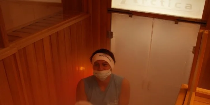 Návštěva polaria - mrazivá terapie při &minus;130 °C vč. až 20 min cvičení