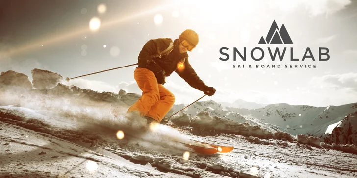 Velký nebo sportovní servis lyží či snowboardu: přebroušení skluznice, oprava rýh i voskování