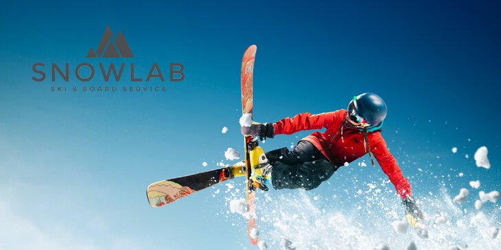 Velký nebo sportovní servis lyží či snowboardu: přebroušení skluznice, oprava rýh i voskování