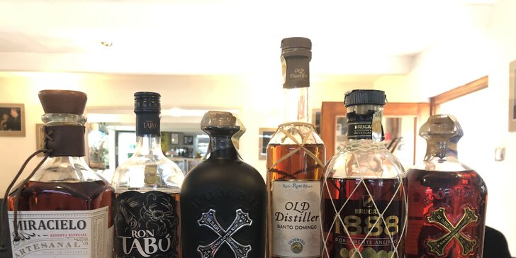 Degustace karibských rumů: 6 vzorků pro jednoho, dva i partu