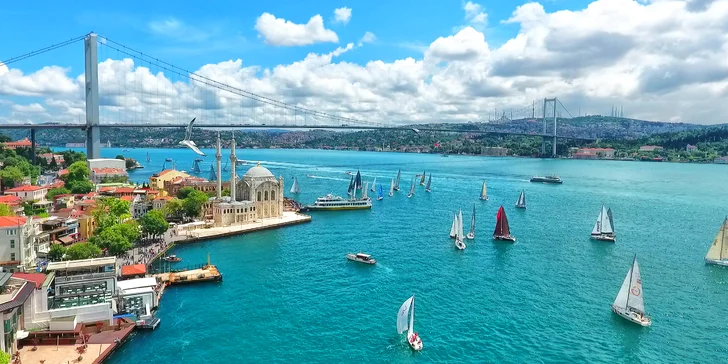 Pobyt ve slunném Istanbulu: hotel 300 m od moře a snídaně